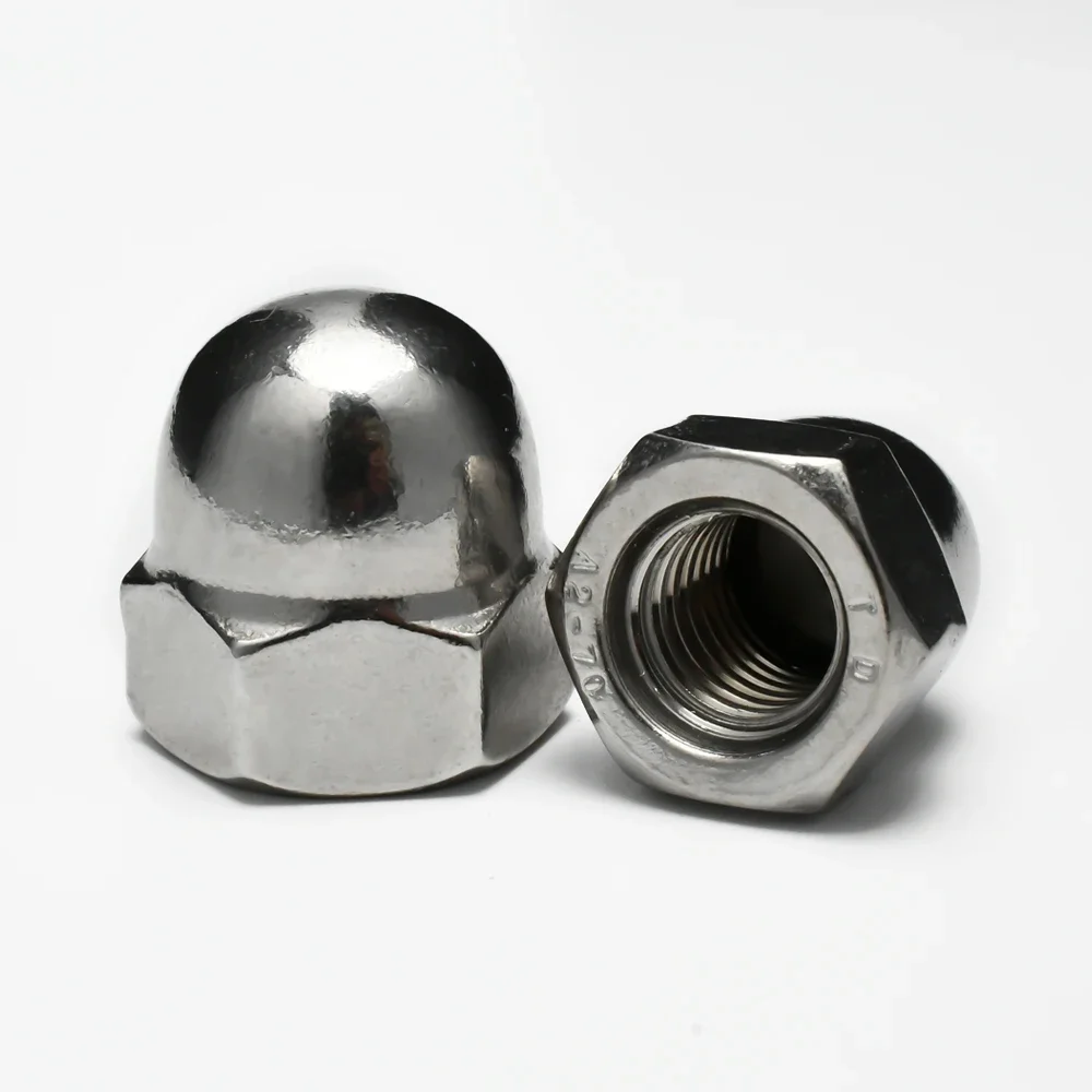 

Куполообразная гайка M3 M4 M5 M6 M8 M10 M12 M14 M16 M18 304 Нержавеющая сталь Медь Декоративная крышка Купольная крышка Полукруглые желудовые гайки для болта