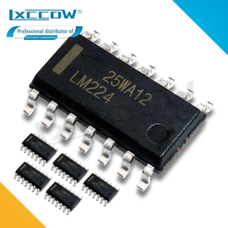 10 шт., LM224DR SOP-14 LM224 SOP14 LM224D 224DR SOP LM124DR LM124 LM324DR LM324 LM239DR LM239