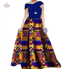 Летнее платье BRW, женское платье в африканском стиле, женское платье без рукавов, Макси-платье, головной платок, платья с Африканским принтом WY1244