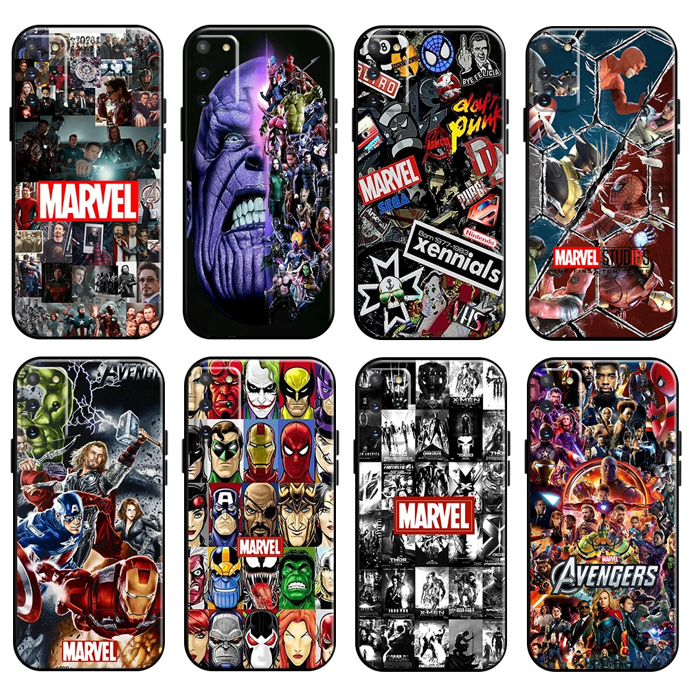 

Marvel Avengers Phone Case For Samsung Galaxy S21 S20 Plus Ultra FE 5G Carcasa Back Funda TPU Silicone Cover Soft