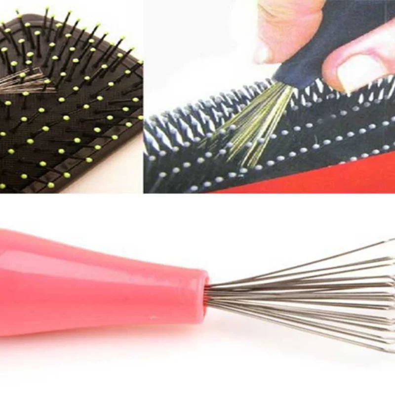 

Горячая Распродажа расческа для волос, очиститель, средство для удаления волос, встроенные инструменты для красоты, пластиковая ручка, случ...