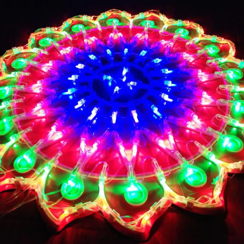 Светодиодный фонарь Павлин Свет любви Пятиконечная звезда Солнечный свет