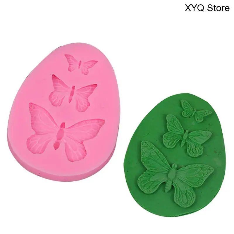 

3D Silicone Mold Butterfly Shaped Fondant Cake Mold Soap Mould Bakeware Baking Cooking Tools Sugar Cookie Jelly Pudding Decor