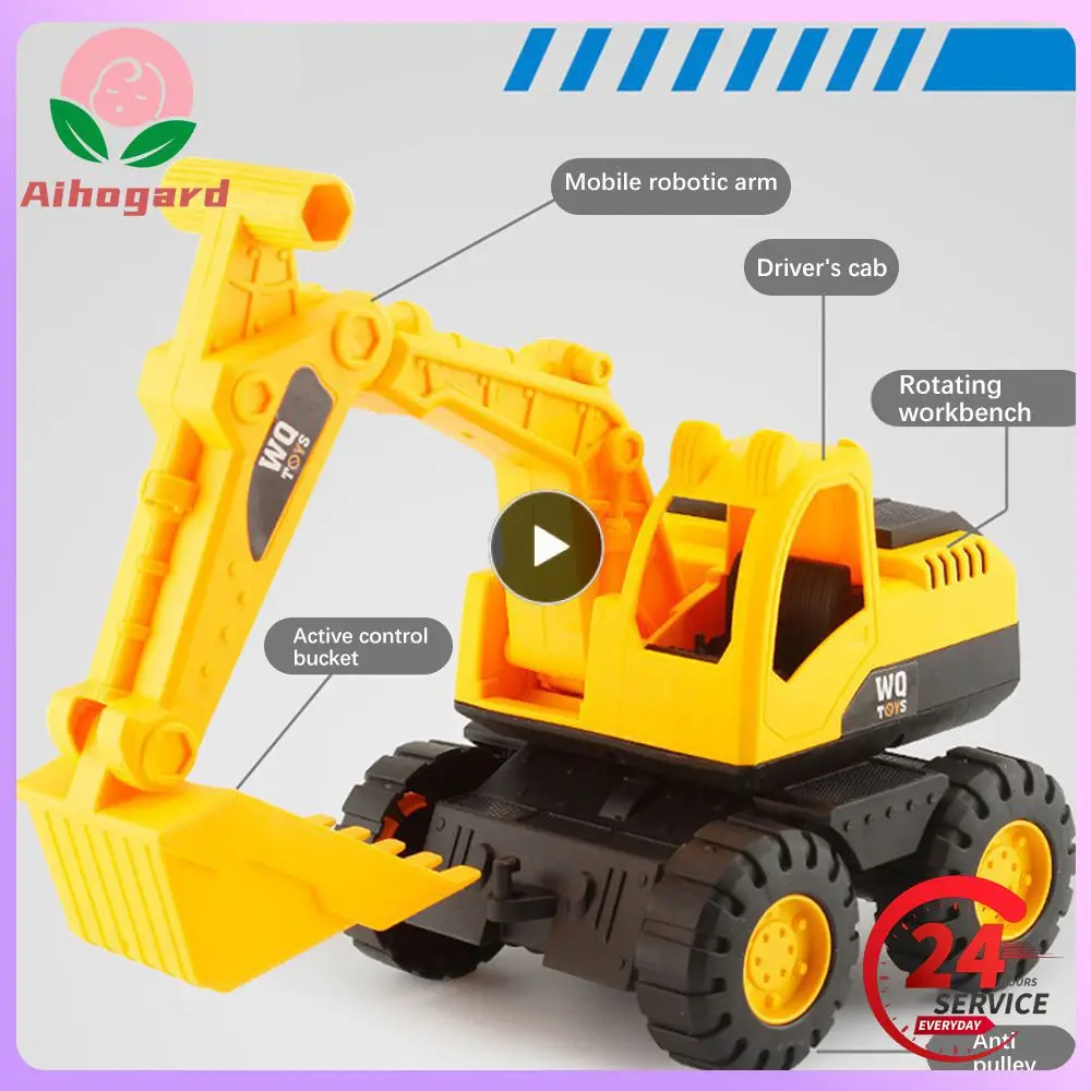 

Simulated Drop Resistant Excavator Engineering Truck Car Toy Sand Toys Plastic Kids Birthday Gift Excavator Outdoor Toy Sliding