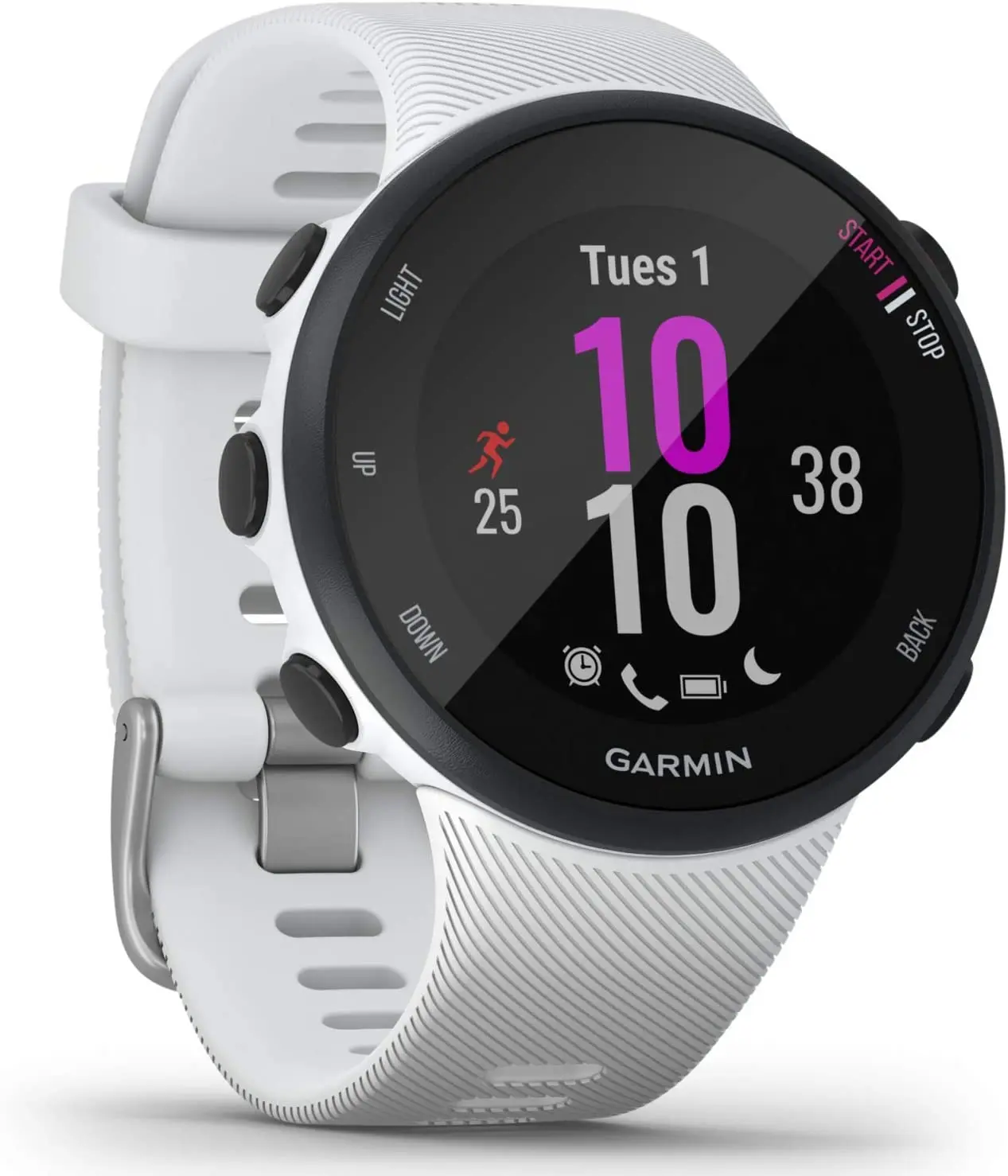 Часы Garmin Forerunner 45S 39 мм белые 