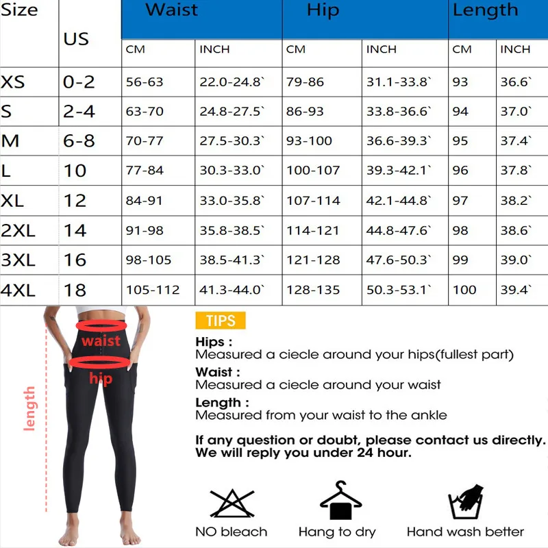 Hot Sweat Sauna Pants for Women High Waist Trainer Slimming Leggings Compression Workout Fitness Body Shaper Thighs With Pocket