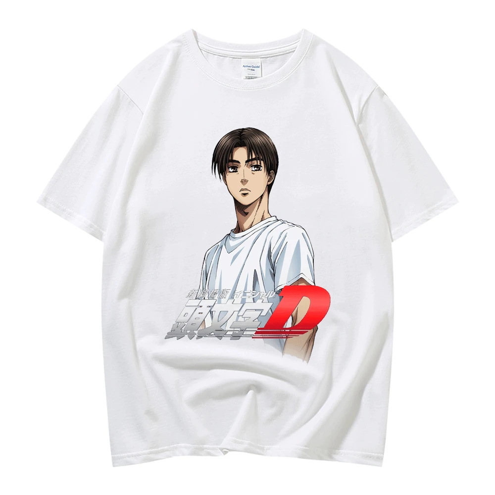 

90s Anime Initial D Mens Car Cartoon Graphic Pinted T Shirt Men's Women Kawaii Tshirt Harajuku Manga T-shirt Unisex Tee Shirt