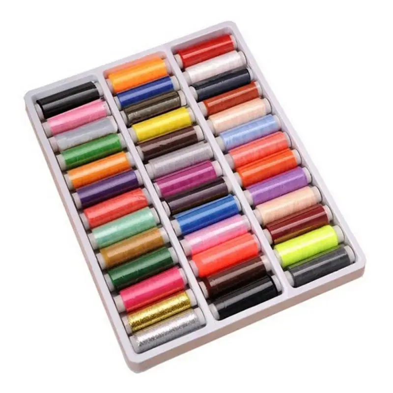 

39 Pcs / Set Colors High Strength Sewing Thread Strong Durable Sheen Sewing Thread Hand Embroidery Tool Home Sewing Needlework