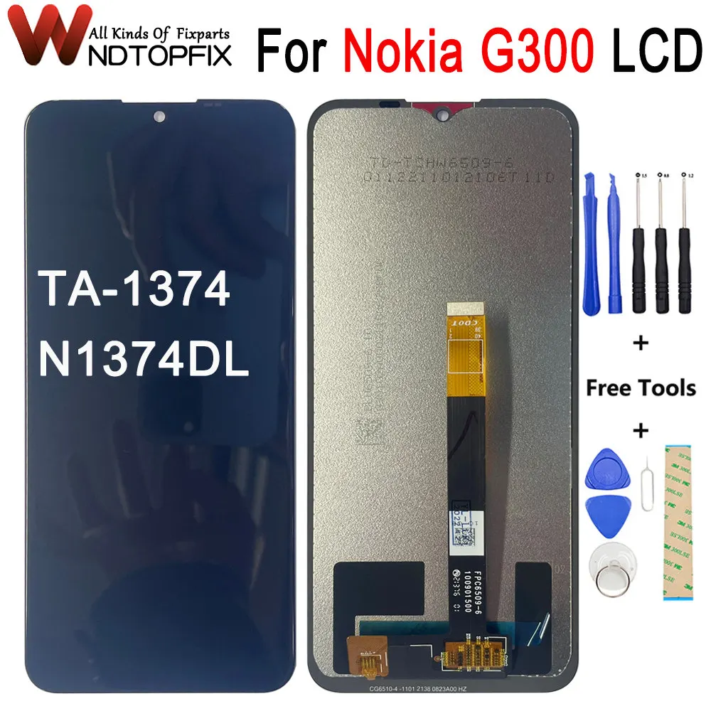 

6.52" For Nokia G300 TA-1374 LCD Display Touch Screen Digitizer Panel Assembly Repair Replace For Nokia G300 LCD N1374DL Screen