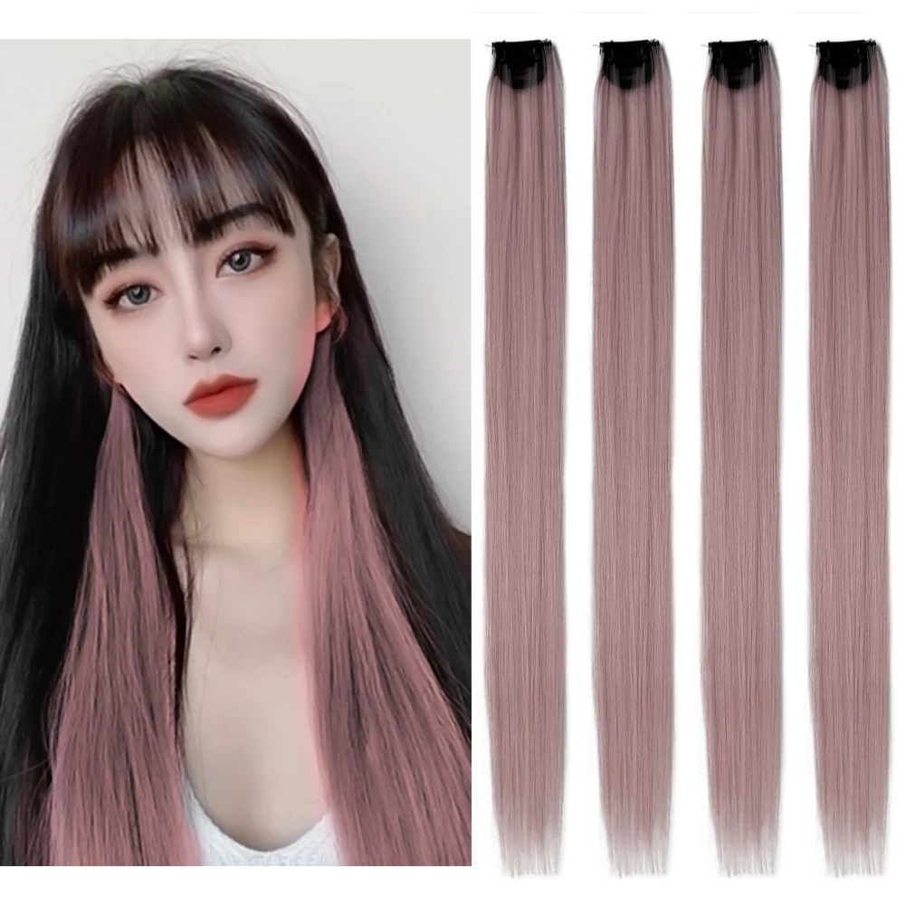 Ed Fake Hair Extensions Synthetic Clip-in One Piece Fake Hairpieces