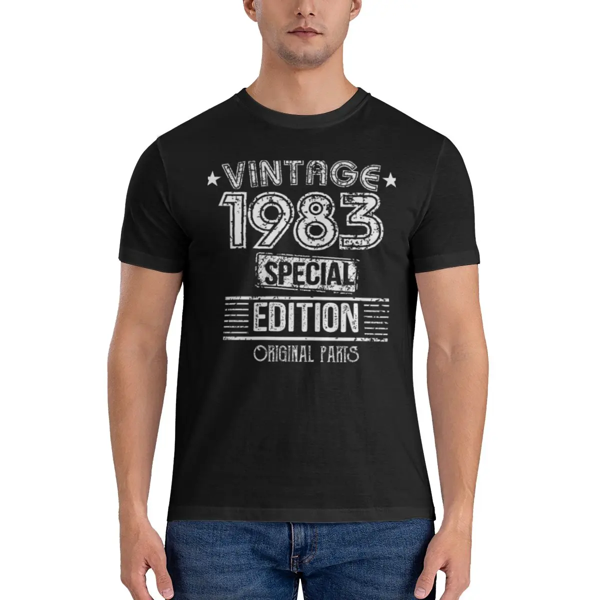 

Мужская и женская футболка с надписью на тему 40-го дня рождения, 1983