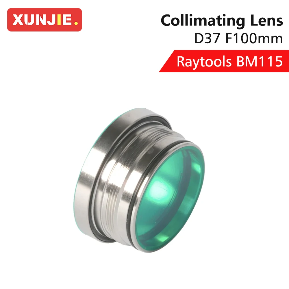 XUNJIE Raytools BM115 Фокусная коллиматорная линза с держателем D37 F100 F150 F200 мм для Режущая
