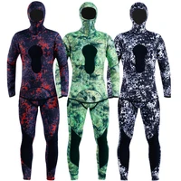 2022 3mm men neoprene wetsuit for swimming spearfishing diving suit with hood rubber keep warm winter swimsuit