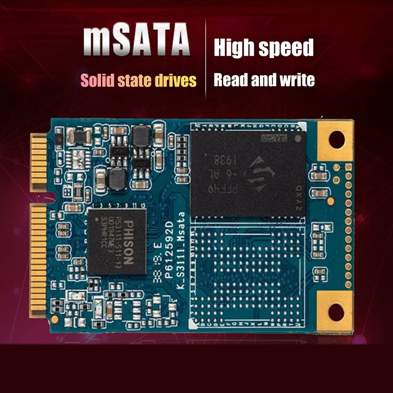 

SSD MSATA Mini SATA 3X5cm Mini SATA Internal Solid State Drive Hard Disk For Laptop For BTC Mining Motherboard
