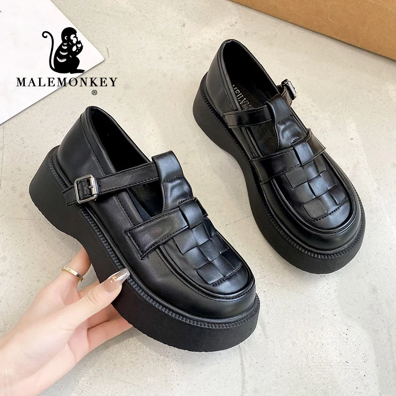 

Женские босоножки на платформе; Коллекция 2022 года; Сезон лето; Уличная мода; Новинка; Босоножки с пряжкой и ремешком; Повседневная легкая жен...