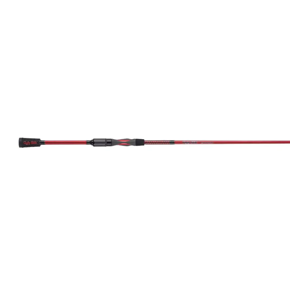 

Ugly Stik 6’6” 100% graphite for a lightweight rod6-12LB LINE RATING,Constructed from 24-ton graphite Lure rating of 1/8-1/2 oz.