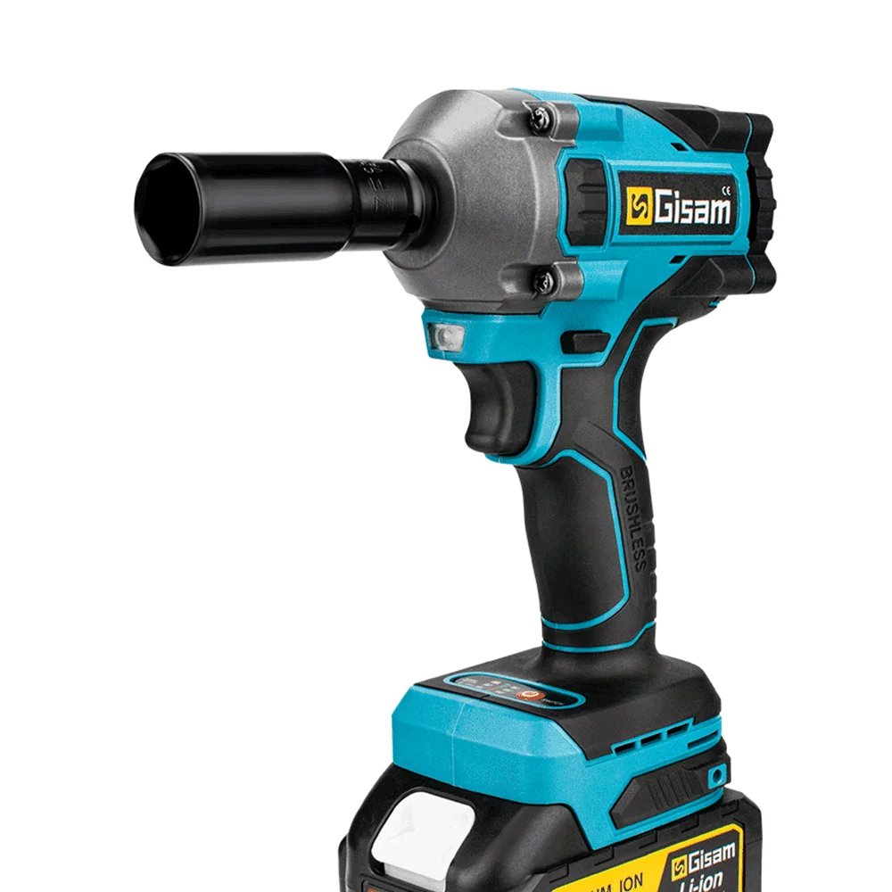 Электрический ударный гайковерт без аккумулятора беспроводной Перезаряжаемый