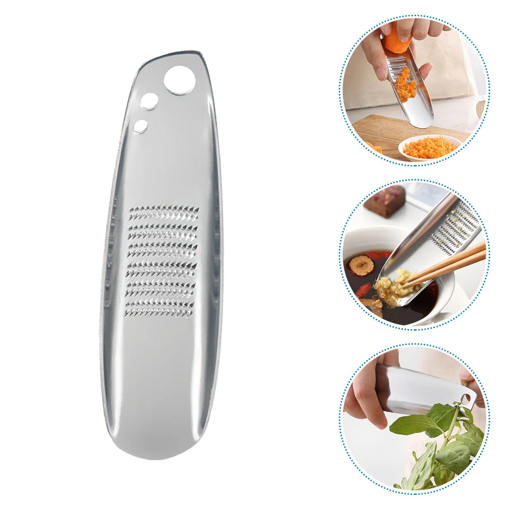 

Stainless Garlic Grater Grater Portable Grinder Stainless Steel Ginger Grinder Multipurpose Household Grater Small Ginger Grater
