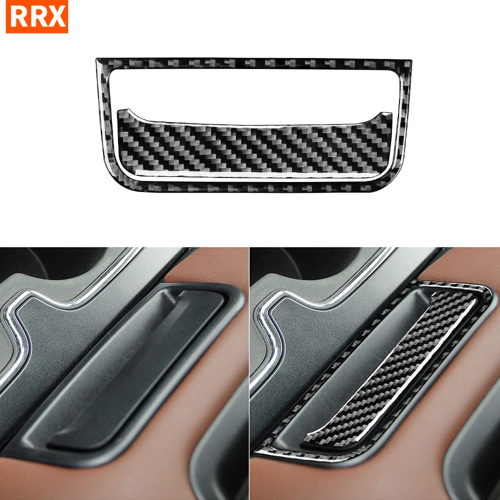 

For Chevrolet Silverado For GMC Sierra 1500 2014-2018 Armrest Box Handle Carbon Fiber Sticker Trim Car Interior Accessories