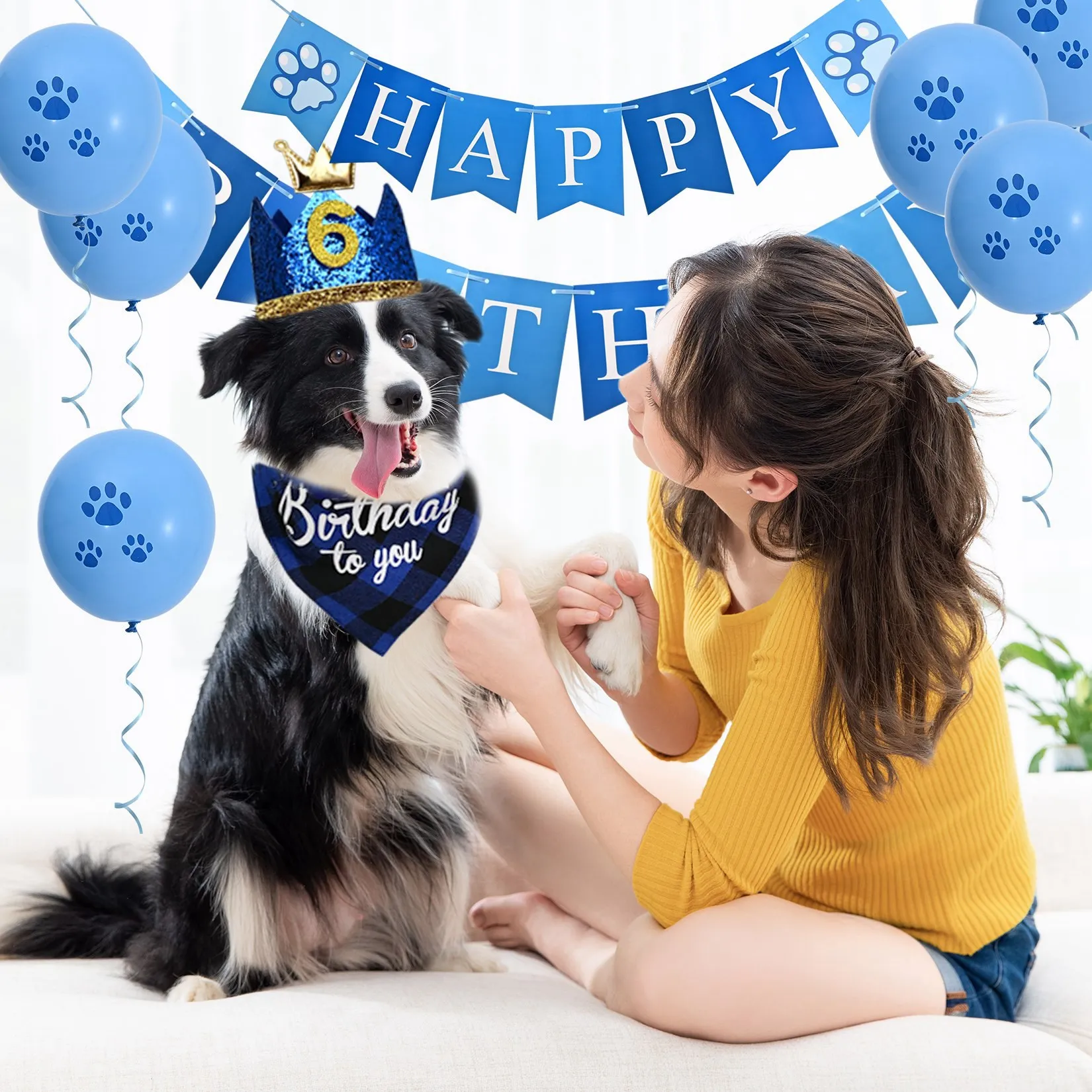 

Аксессуары для домашних животных на день рождения, 4 шт./компл.