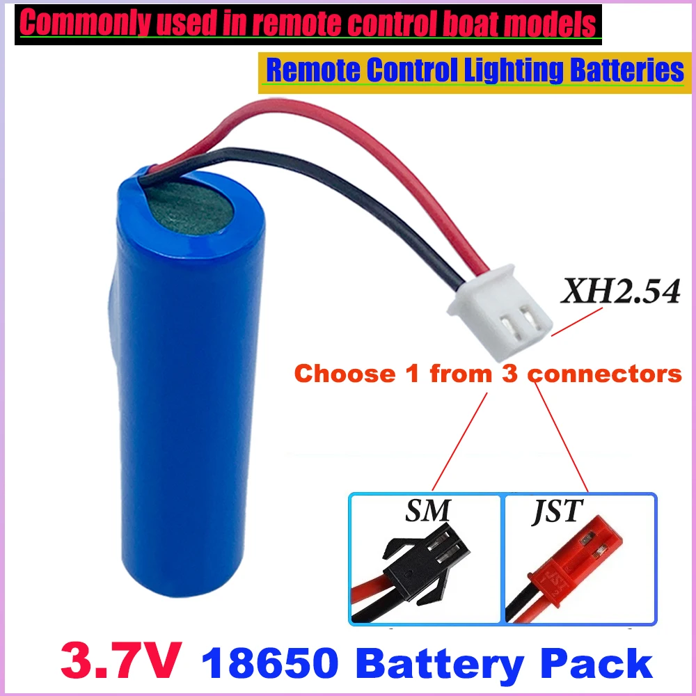 

18650 Battery Pack 3.7V 3800mah Li-ion Rechargeable Battery Emergency Lighting Replacement Socket Cable LED Lighting Backup