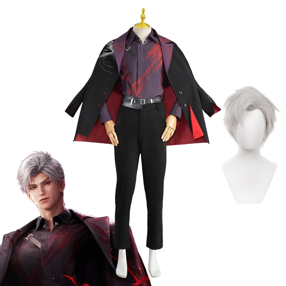 Силус Косплей Костюм Парик Игра Любовь и Глубокий Космический Мужской Relentless