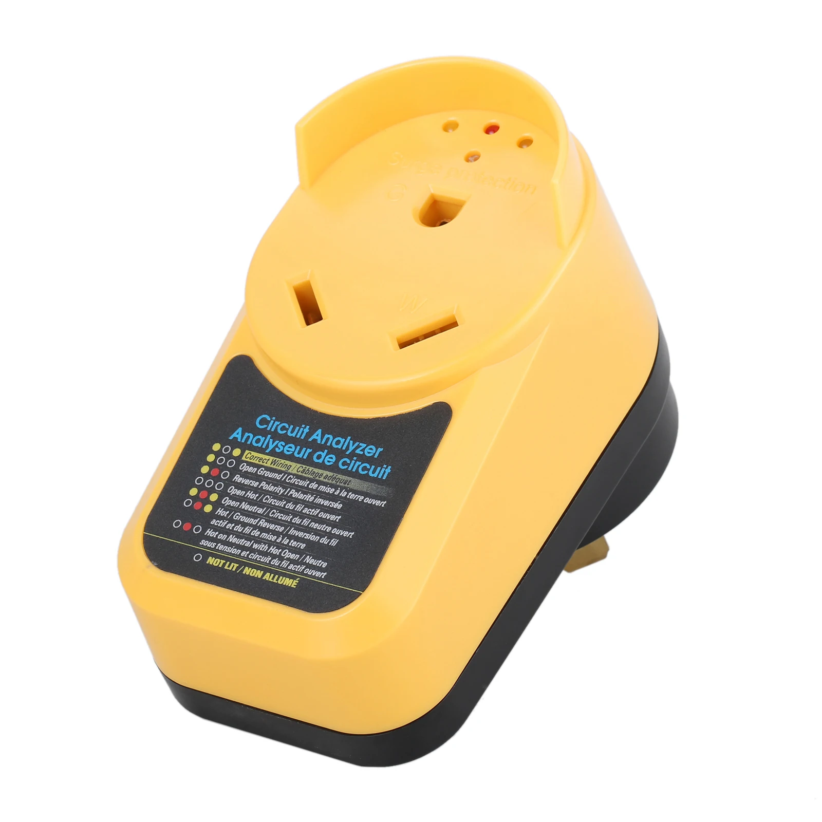 

1pc 30 Amp RV Surge Protector Adapter + LED Indicator Light Circuit Analyzer Portable Trailer Male to Female Camping Outdoor