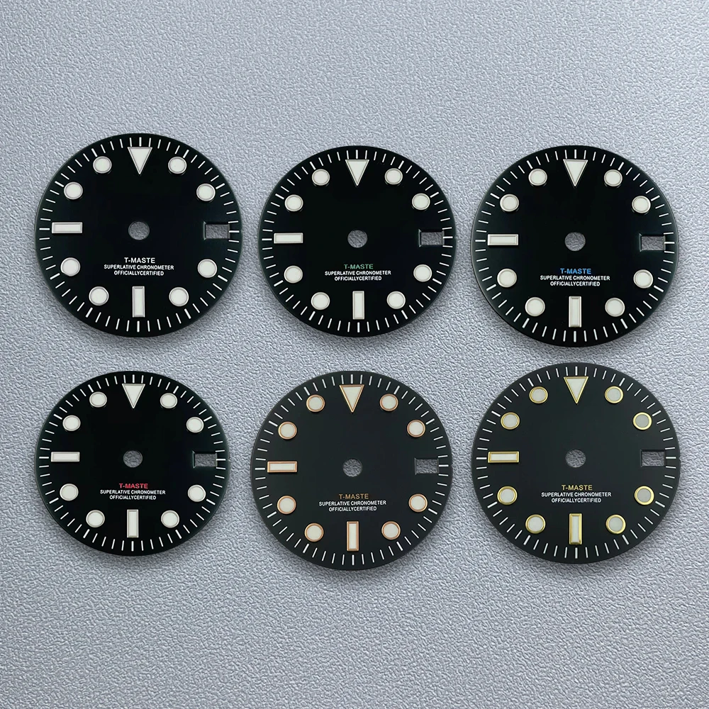 28 5 мм S логотип GMT черный циферблат подходит для NH34 японский механизм ледяной