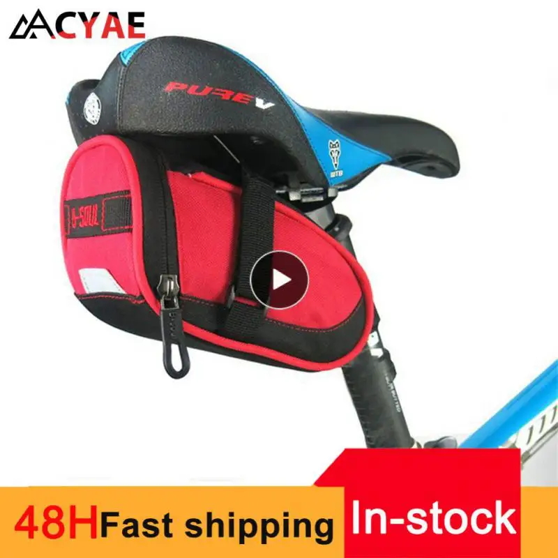 

Rainproof Bicycle Bag Shockproof Bike Saddle Bag For Refletive Rear Large Capatity Seatpost MTB Bike Bag Accessories
