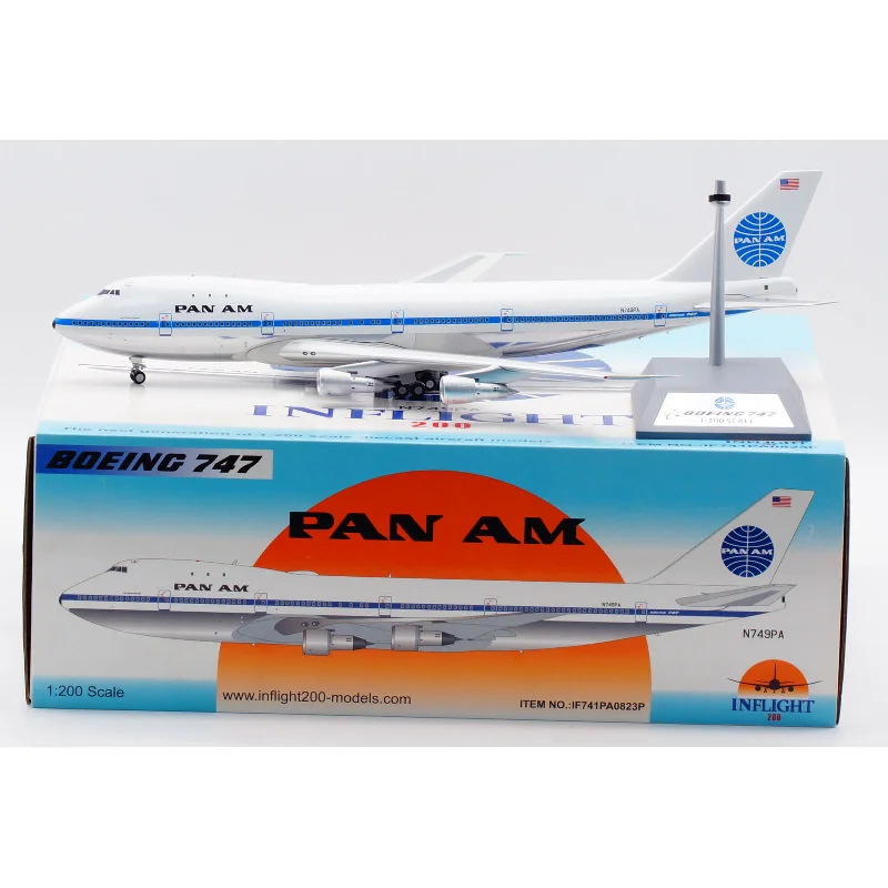 

Масштаб 1:200, модель летательного аппарата IF741PA0823P INFLIGHT PAN AM Airlines, модель летательного аппарата из сплава под давлением, демонстрационный вентилятор N749PA