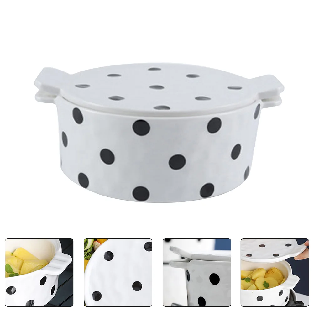 

Bowl Dish Ceramic Serving Creme Brulee Baking Ice Pastasalad Cream Oven Dessert Breakfast Porcelain Ramekin Handle Snack