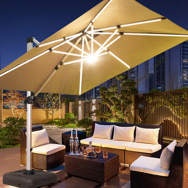 

Tengchao outdoor umbrella patio umbrella sunshade stall big sun umbrella garden villa coffee shop outdoor Roman umbrella
