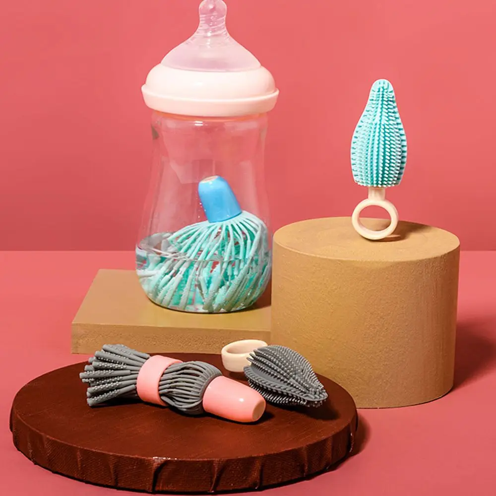 

Washing Tools Coffe Tea Cleaner Removable Cup Brushes Silicone Bottle Brush Cleaning Brush Pacifier Cup Brushes