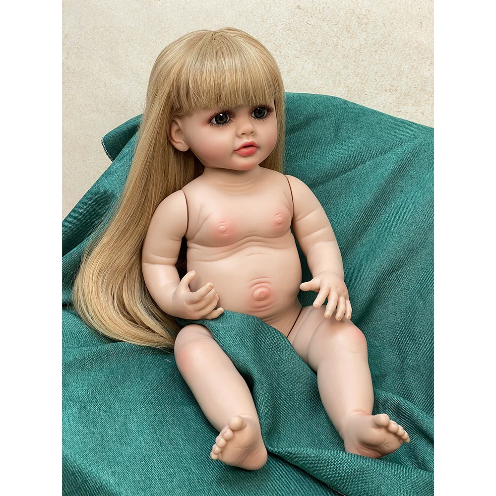 55CM Lifelike Reborn Girl Doll Baby Full Silicone Body Realistic Newborn Toddler Waterproof Girl Toy Birthday Gift Baby Dolls