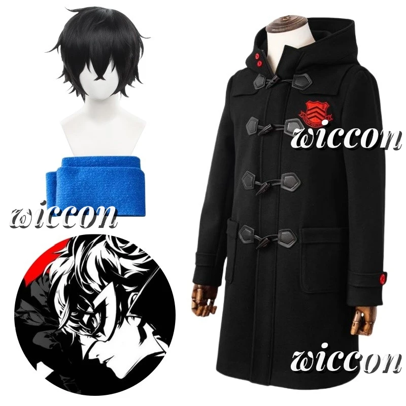 Игра Джокер Амимия Рен Косплей Акира Куруса Зимний Шарф Наряд Костюм Парик