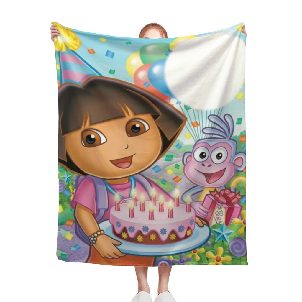 D-oraa Приключения удобное фланелевое одеяло пушистое мягкое украшение для спальни