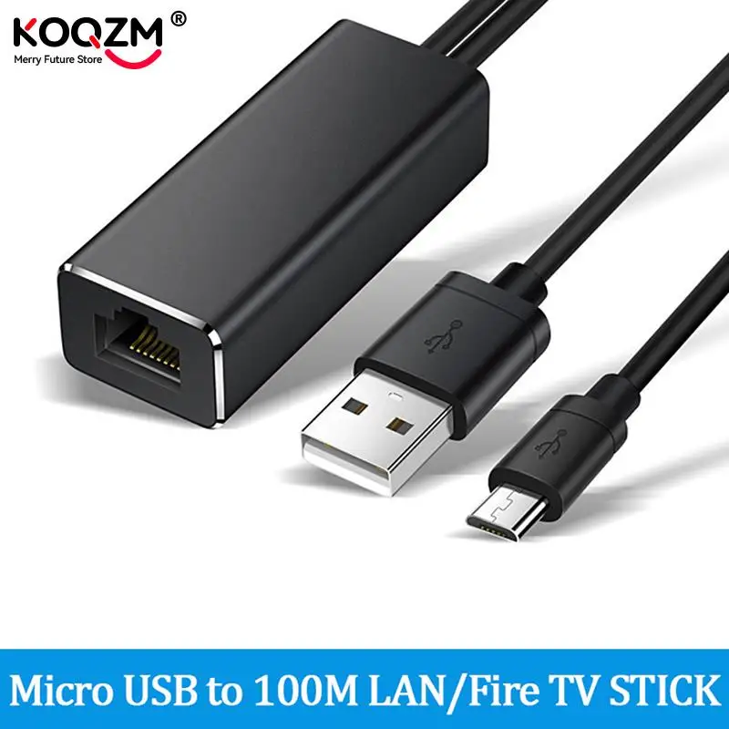 

Адаптер сетевой Ethernet с Micro USB на RJ45, 100 Мбит/с, 100 м