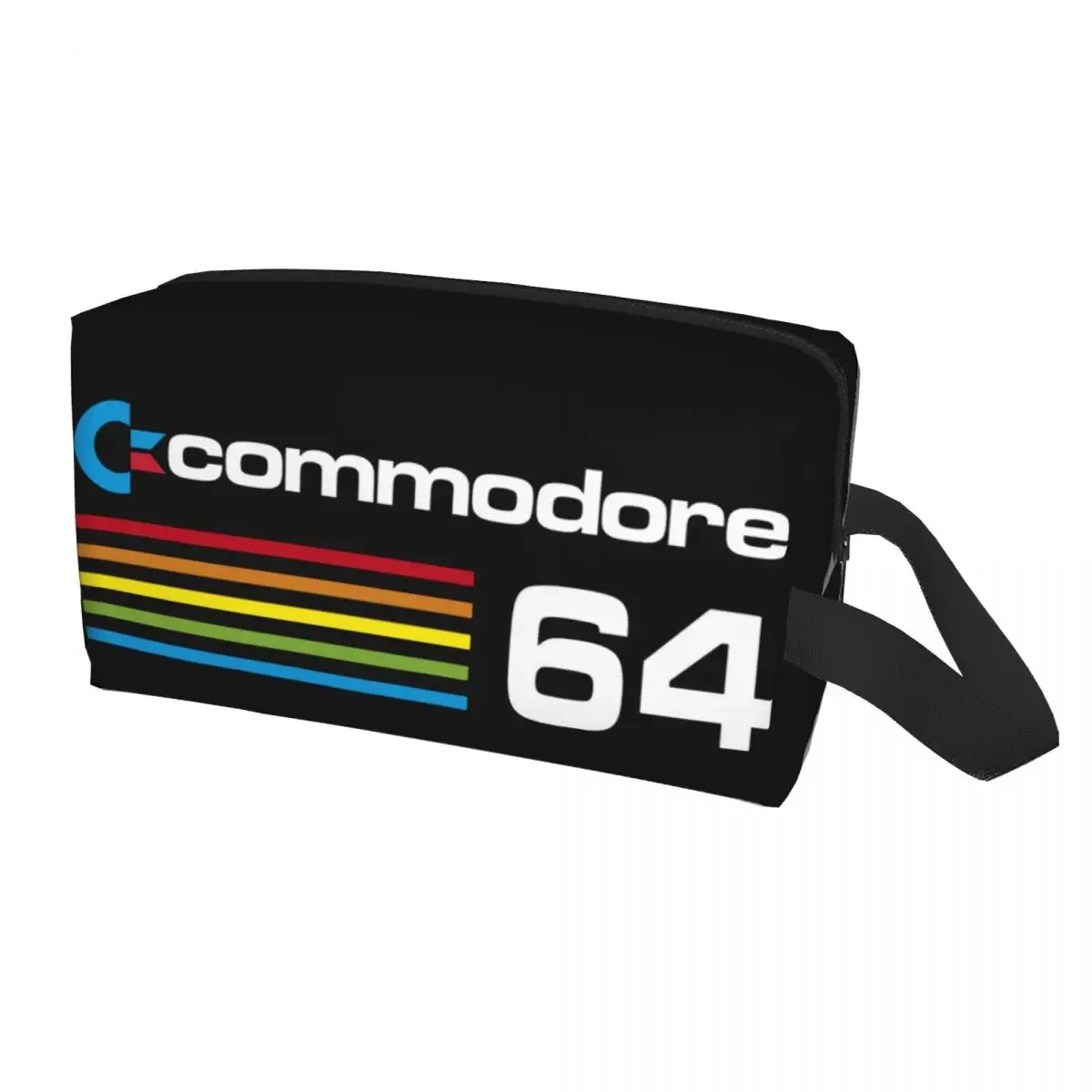 

Custom Commodore 64 Travel Cosmetic Bag Women C64 Amiga Computer Makeup Toiletry Organizer Ladies Beauty Storage Dopp Kit