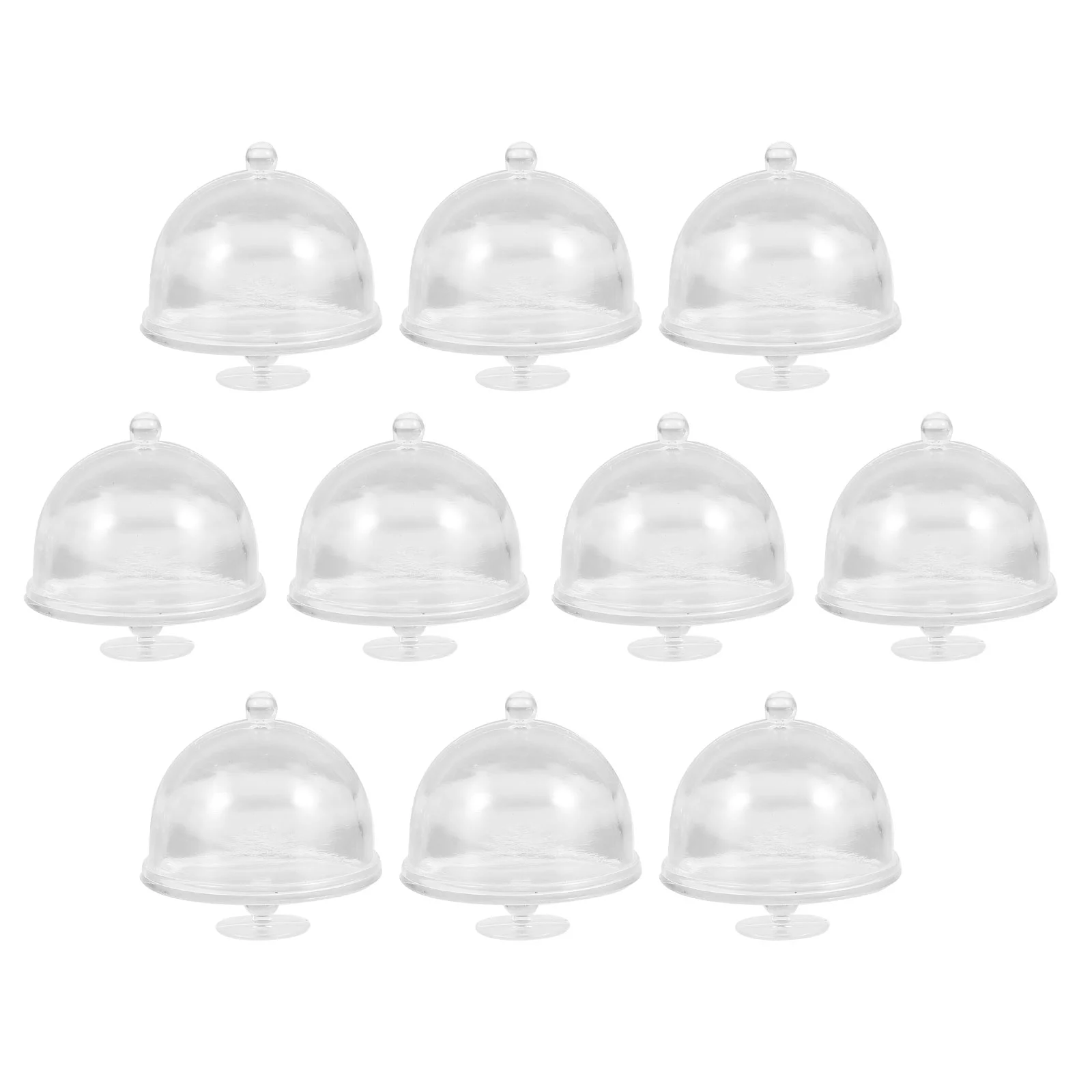 

Cake Mini Standdome Cupcakeplate Lid Display Holder Kitchen Accessories 12 Scale Cover Tray Dish Butter Fruit Appetizer
