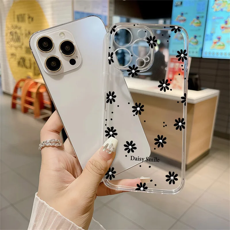Фото Чехол для телефона Xiaomi Redmi Note 15 13 14 Pro Plus 5G 4G 12 Pro 12S 15C 14C 13C 12C 10C A5 A2 A3 с принтом улыбающихся ромашек и цветов №3