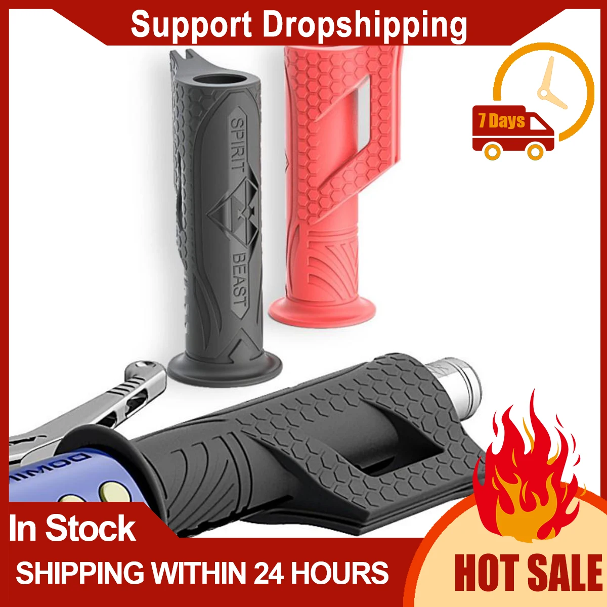 

2 шт./компл. износостойкая Нескользящая накладка на руль, эргономичная мягкая резиновая накладка на руль, аксессуары для мотоциклов