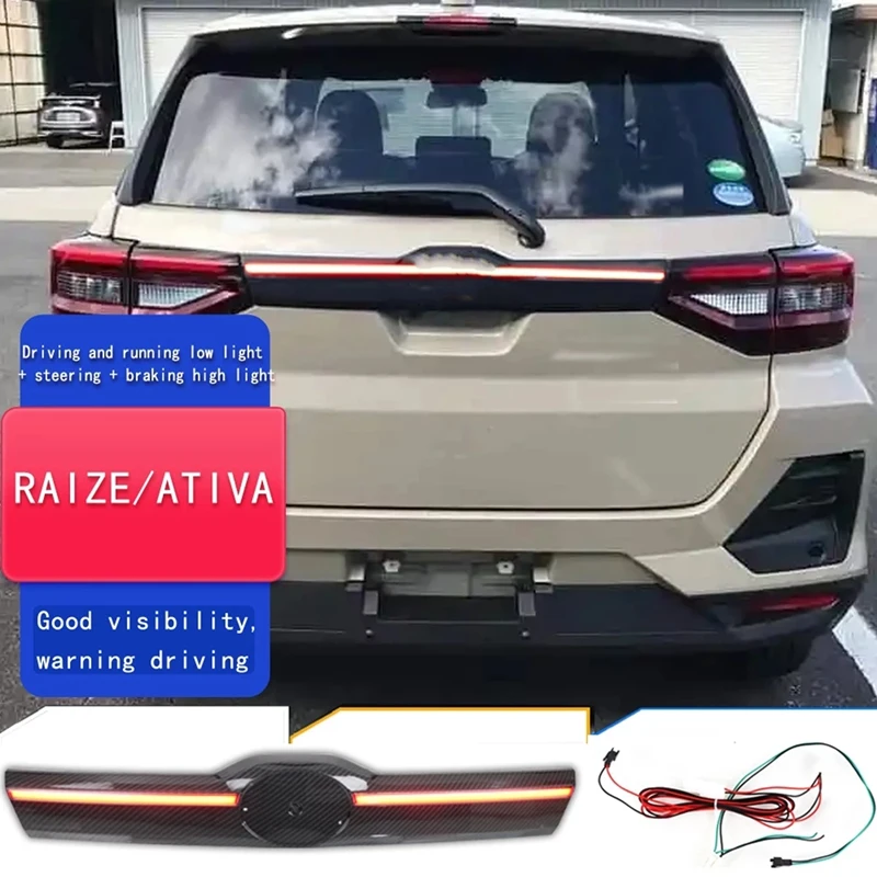 Car LED Extended Tailight Start Streamer Brake Light For Toyota Raize -Daihatsu Ativa 2021 2022 enlarge