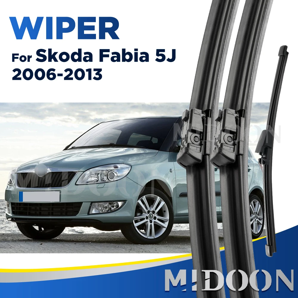 

Набор щёток стеклоочистителя MIDOON для Skoda Fabia 5J Estate Combi 2006-2013, 21 + 21 + 16 дюймов