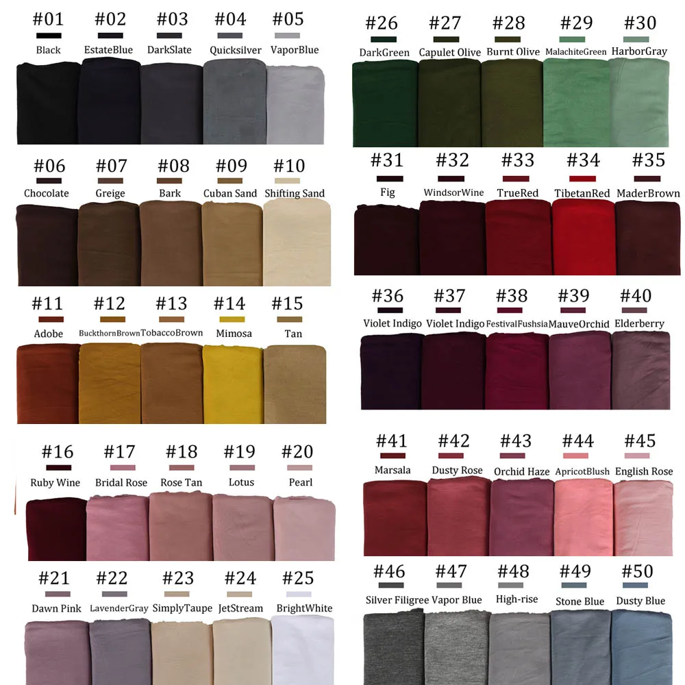 wholesale 170X60cm Netherlands Plain Cotton Jersey Hijab Scarf Shawl Solid Color With Good Stitch Stretchy Soft For Women Scarf