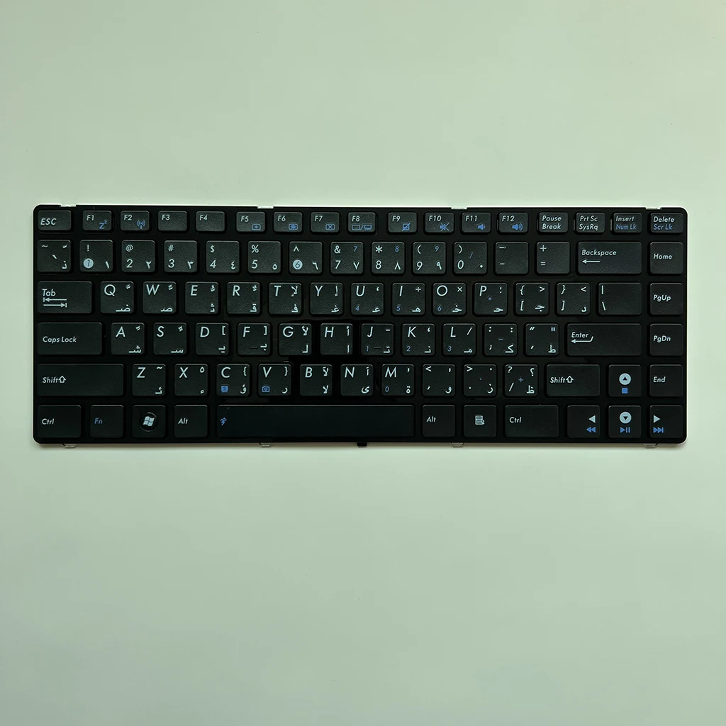 Фото Арабская клавиатура K42 для ASUS UL30 UL30A UL80 UL80A K42D K42F A42 A42J K42JP K42JR K42JV K42JY K42JZ K42N K43E N82JQ X43 K43 B43 №1