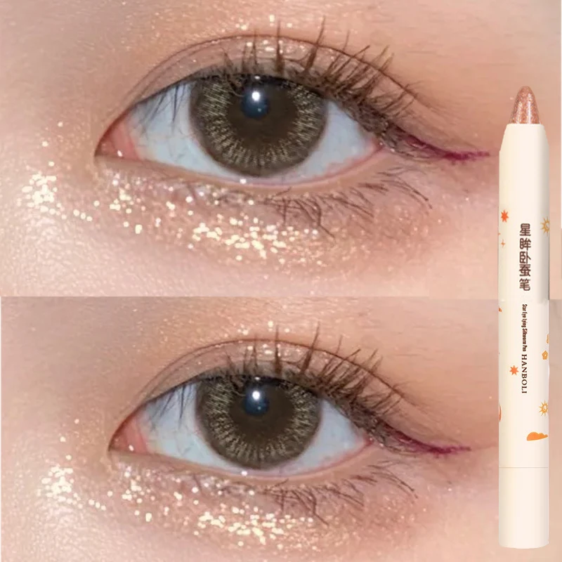 

Waterproof Glitter Eyeshadow Lying Silkworm Pen Long Lasting Eyeshadow Shimmer Highlighter Brighten Eyes MakeupCosmetic 1PCS