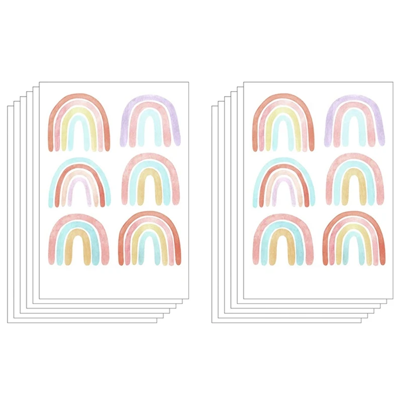 

72 шт., радужные украшения для детской комнаты