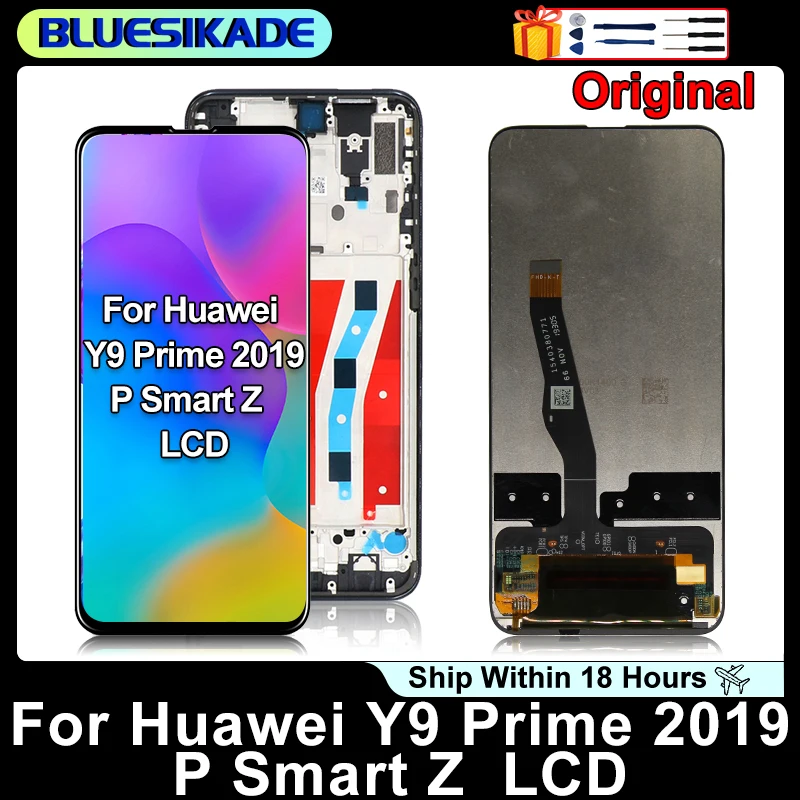 ЖК-дисплей 6 59 дюйма для Huawei P Smart Z сенсорный экран дигитайзер в сборе Y9 Prime 2019