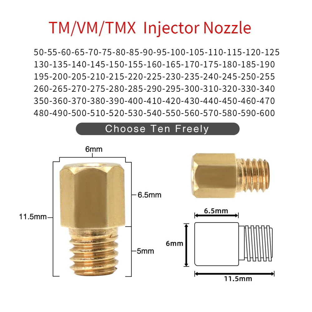 

Головка для карбюратора MIKUNI VM/TMX RX100 AX100 TM24 28, 10 шт.