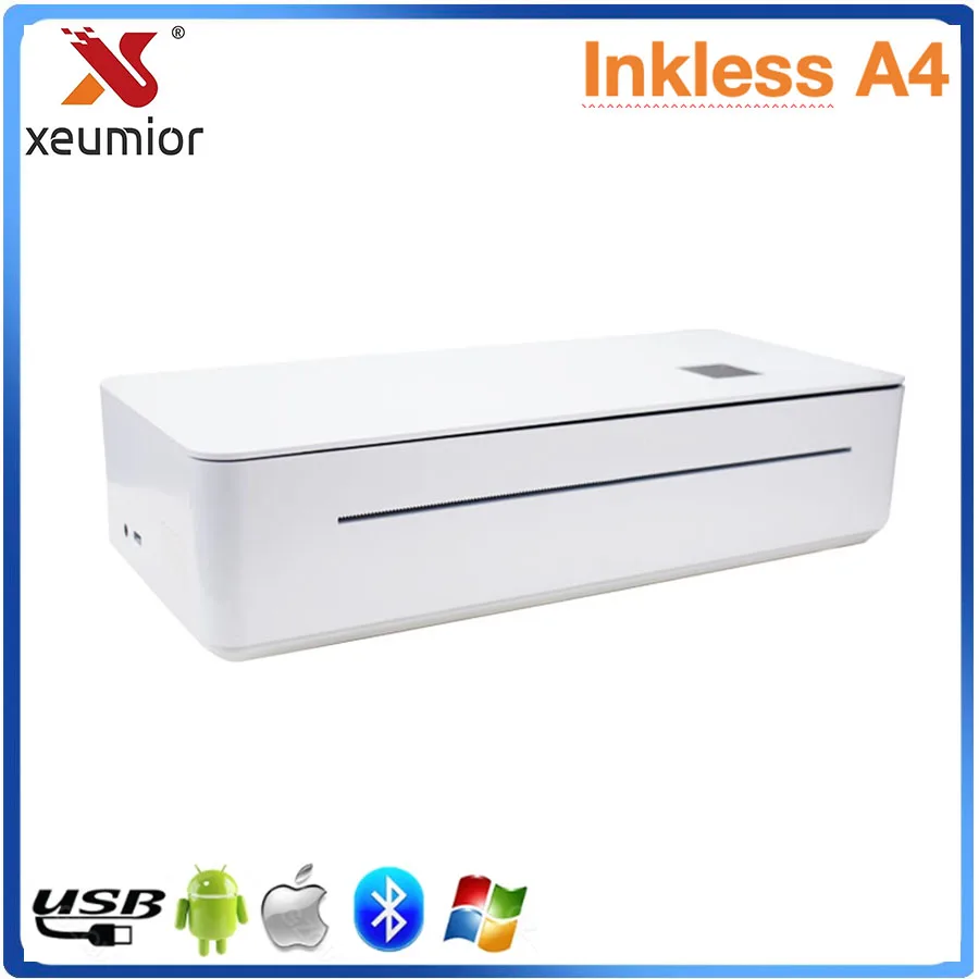 Портативный бесчернильный мини-термопринтер формата А4 300 точек на дюйм